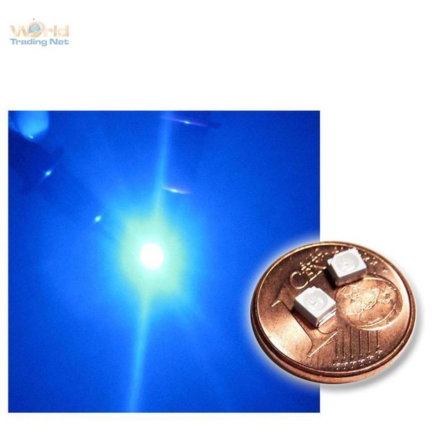 50 SMD LED Plcc-2 3528 blau Typ Wtn-plcc2-500b for sale online