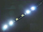12V 6 bulbs White Knight Rider Flash Strobe Scanner light 15CM BLACK STRIP