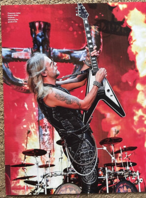 RICHIE FAULKNER / JUDAS PRIEST - 2019 Full page UK magazine poster
