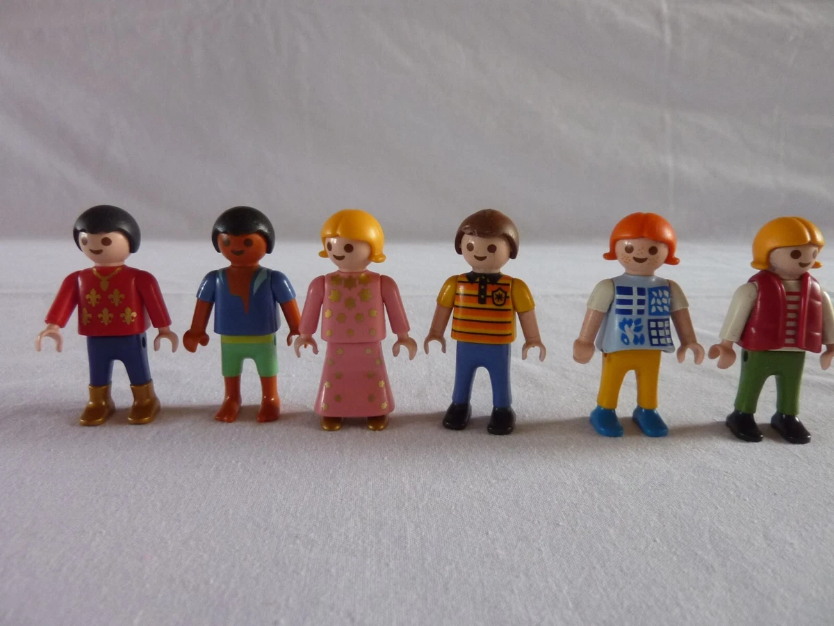 Lot De 6 Figurines PLAYMOBIL Enfants - Divers Thèmes (École, Hôpital, Maison) Occasion