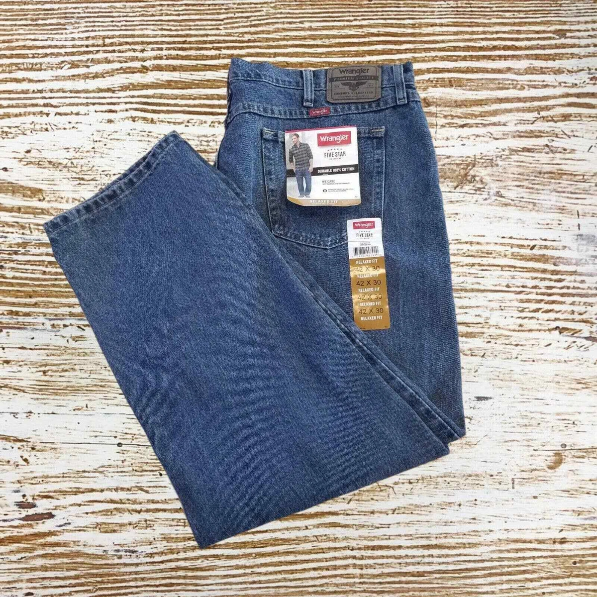 Wrangler Jeans REGULAR FIT New Mens Zipper Fly Blue NWT 40x30 | eBay