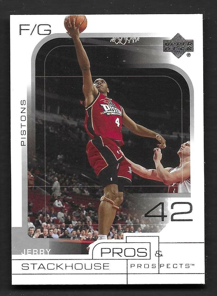 2001-02 Upper Deck Pros and Prospects #22 Jerry Stackhouse Detroit Pistons
