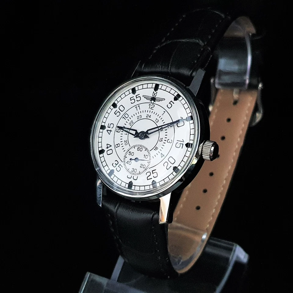 Vintage Watch USSR Pilot Aviation Pobeda Soviet Military Watch Sturmanskie 2602 - image 4 of 4