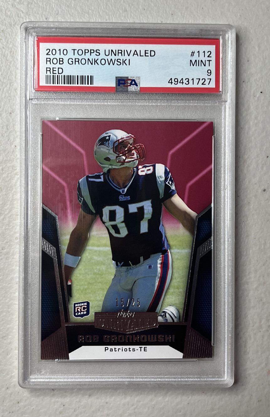 Rob Gronkowski Topps Unrivaled #112 Red