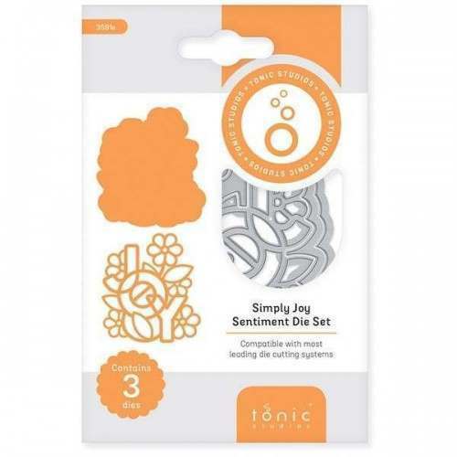 Tonic Studios Simply Joy  Sentiment Die set