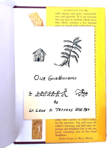 Our Good Neighbors Leon H. Jeffers Signed 1st Edition & Publication Party Invite - Imagen 6 de 8