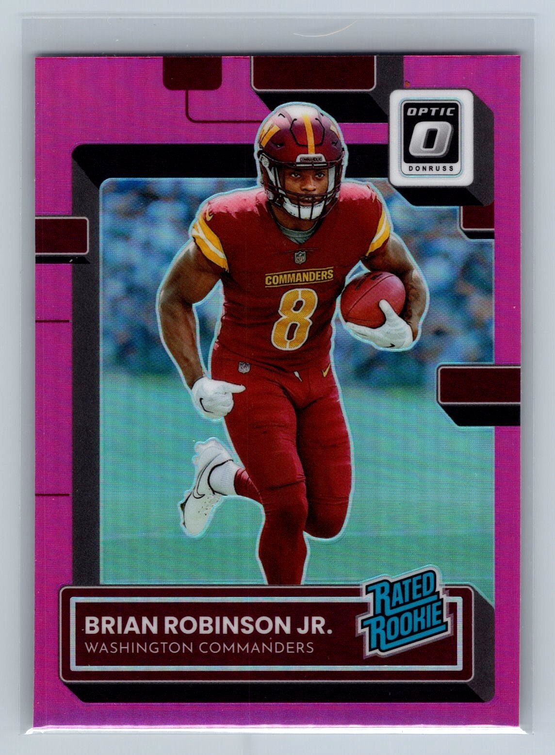 2022 Donruss Optic Brian Robinson Jr. Pink #227 Washington Commanders