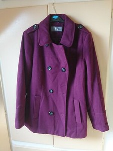 plum coloured coat