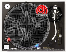 Warped Dimension - 7"-12" DJ slipmat for LP turntable record player 