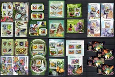 BUTTERFLIES - 65 sheets (2016) MNH Collection [3] FREE SHIPPING #CNA241