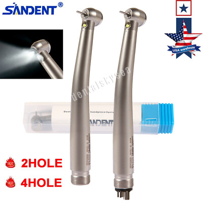 SANDENT Dental E-generator Dental LED Fiber Optic High Speed Handpiece 2H 4H