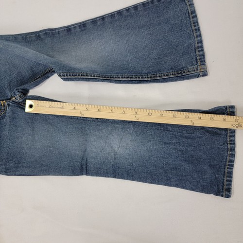 Gymboree Blue Denim Jeans Pants Size 5 Slim 5S Adjustors in Waist Flare Leg - Picture 6 of 6