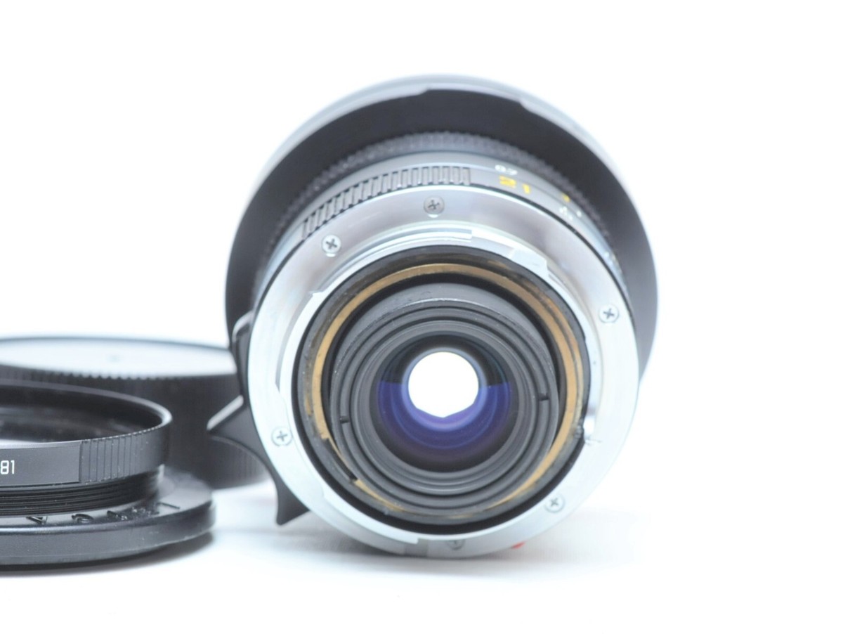 Leica Elmarit-M 21mm F2.8 E60 レンズ Leica 21mm f2.8 Elmarit-M E60 Lens W/UV 11381 & Caps 3425374