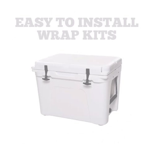 Vinyl Cooler Wrap fits RTIC 52qt Ultralight | Decal Skin FULL - Bonefish Blue - Video 1 of 1