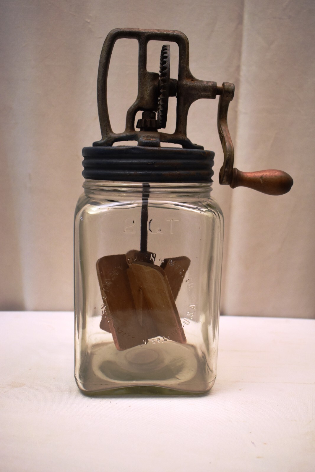 Vintage Dazey Butter Churn No.20 2 Quart Dazey Churn & Mfg Co, St