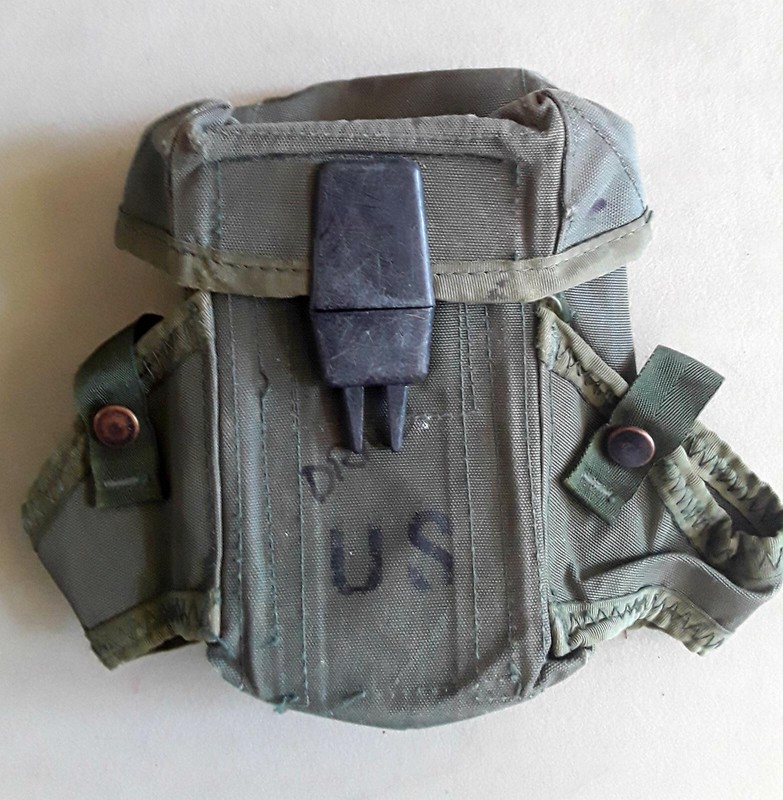 US Military Small Arms Ammo Case Pouch OD Green Triple Mag