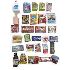 Mini Brands Lot Of 29 Food Toys Gold SpongeBob Kool Aid Laughing Cow Dum Dums
