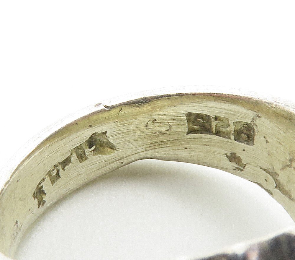 MEXICO 925 Sterling Silver Vintage Fluted Dome Shiny Band MEXICO 925 Sterling Silver Vintage Fluted Dome Shiny Band