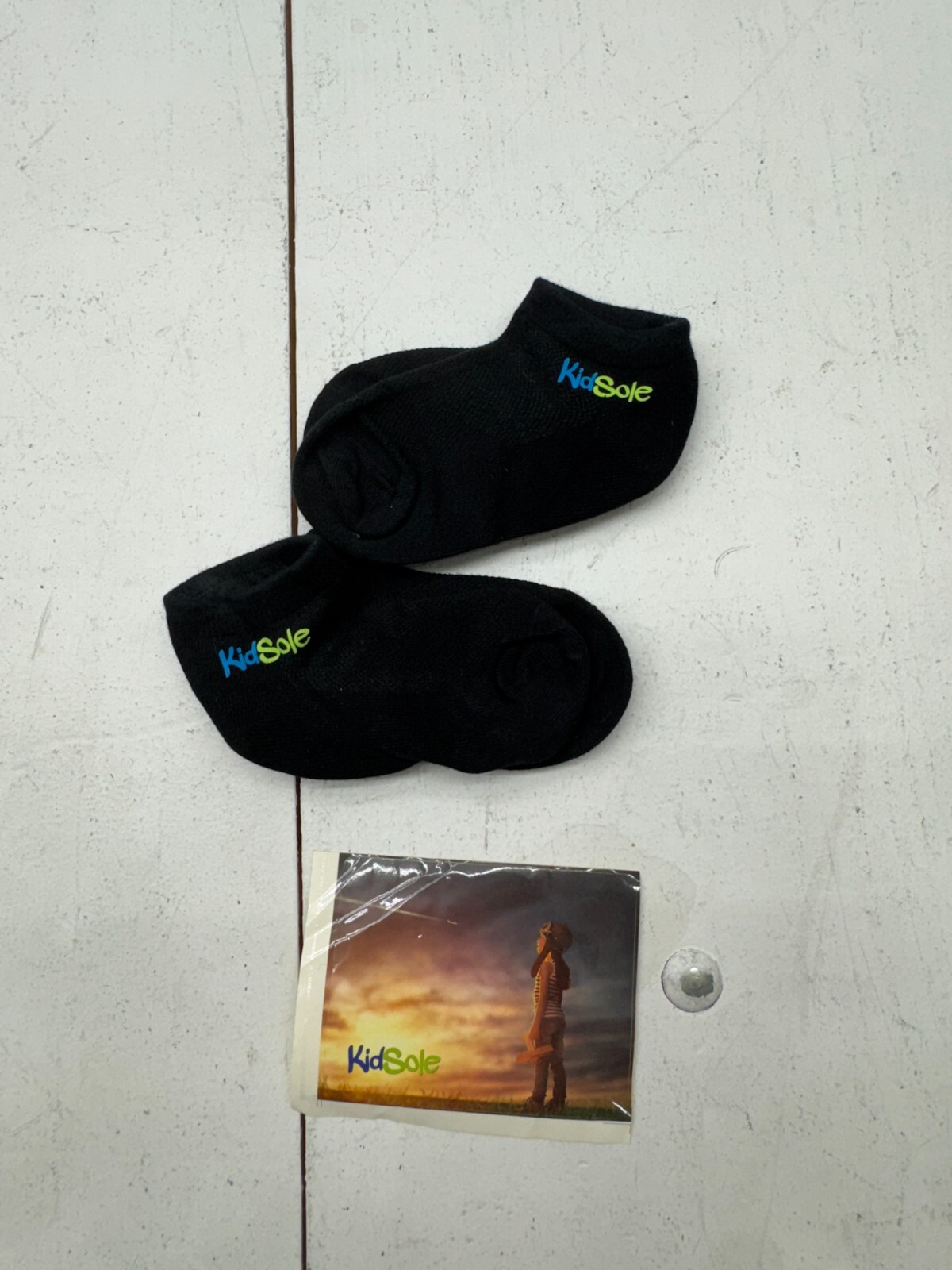 SAOLA 2 paia calze alla caviglia con tacco in gomma nero suola bambino taglia unica