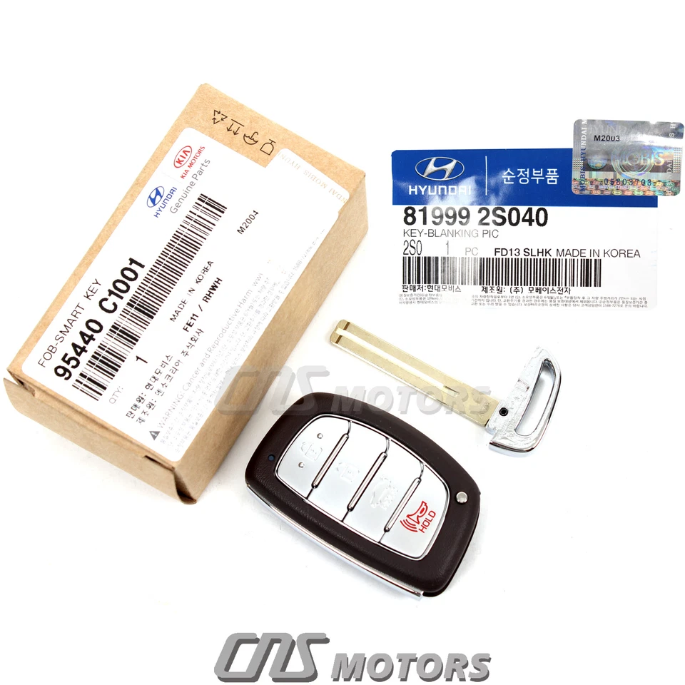 ✅GENUINE✅ FOB Smart Remote Blank Key for 2015-2017 Hyundai Sonata 95440C1001 Foto 4 de 4