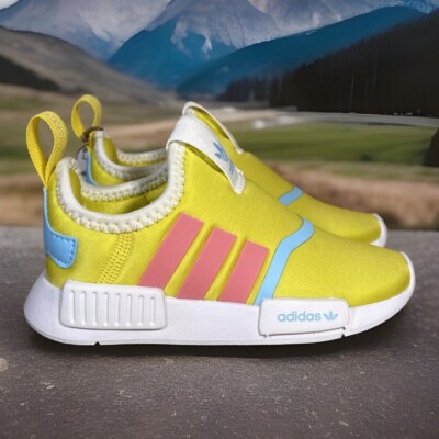 NEW Toddler Size 5K Adidas NMD 360 I “Team Yellow Solar Pink
