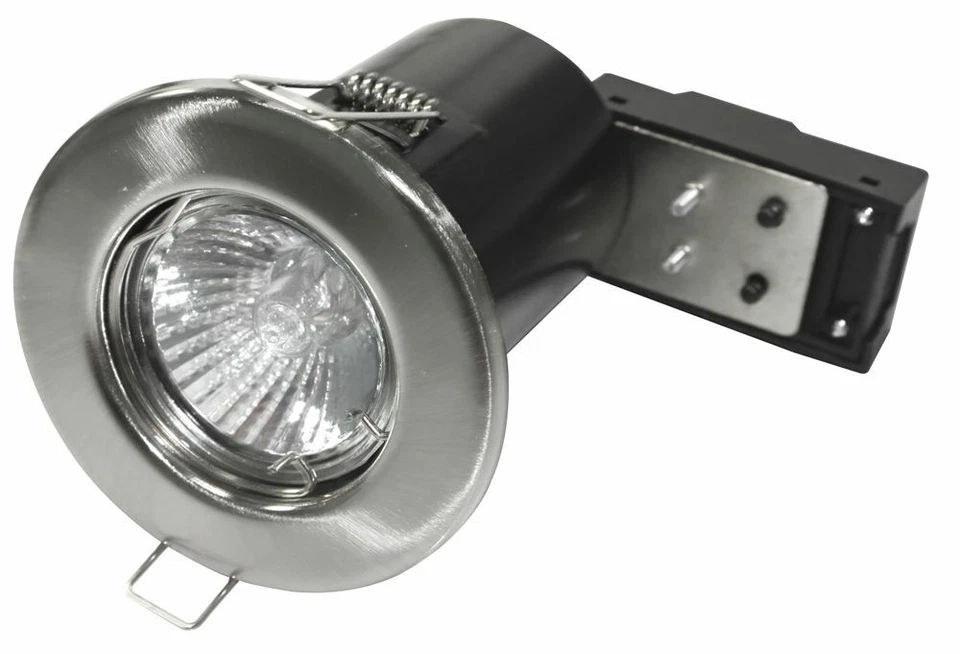 Recessed Fire Rated LED GU10 Down lights Ceiling Spot light CHROME - WHITE - Image 4 of 4