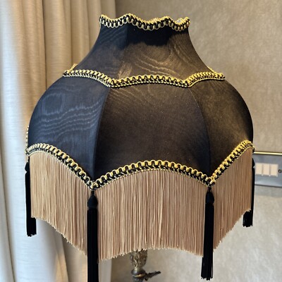 Victorian Downton Abbey Traditional Black Silk Tassel Fringes