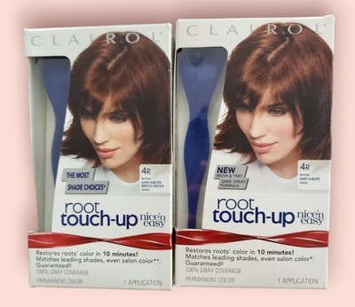 (Lot 2)  Nice'n Easy Root Touch-Up #4R Dark Auburn Shades