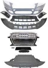 front bumper cover upper side grille spoiler air dam 7pc set fits 2013 -17 Q5