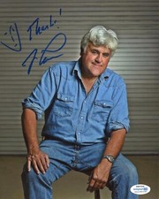 Jay Leno Tonight Show Autographed Signed 8x10 Photo ACOA