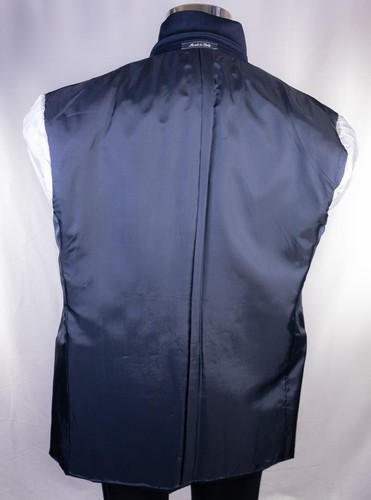 VITO RUFOLO Vitale Barberis Canonico Double Breasted Sz 42L Striped Suit Jacket - Picture 15 of 17