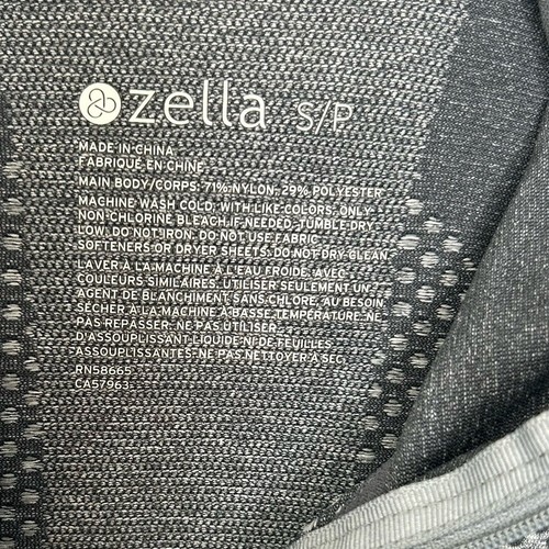 Zella Hooded Full-Zip Athletic Jacket Women's Sz S Gray Running Track Activewear - Picture 7 of 7