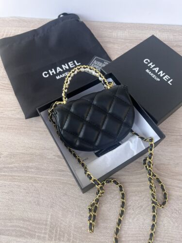 NEWCHANEL Mini Black leather chain bag vic birthday gift limited giveaway Gift - Zdjęcie 3 z 15