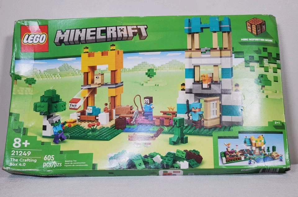LEGO Minecraft The Crafting Box 4.0. Set 21249 New Factory Sealed Damaged Box - Image 2 of 4
