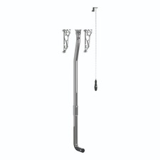 High Level Toilet Flush Pipe Kit Chrome Traditional Brass Bathroom