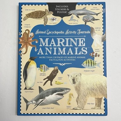 Marine Animals Encyclopedia Activity Journal Includes Stickers and Poster