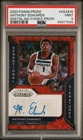 2020 Panini Prizm Anthony Edwards Sensational Signatures Choice Auto PSA 9 MINT