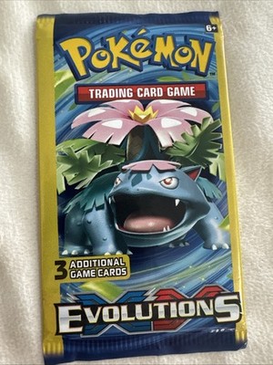 2016 POKEMON XY EVOLUTIONS 3 Card Mini Booster Packs Pack Art | eBay