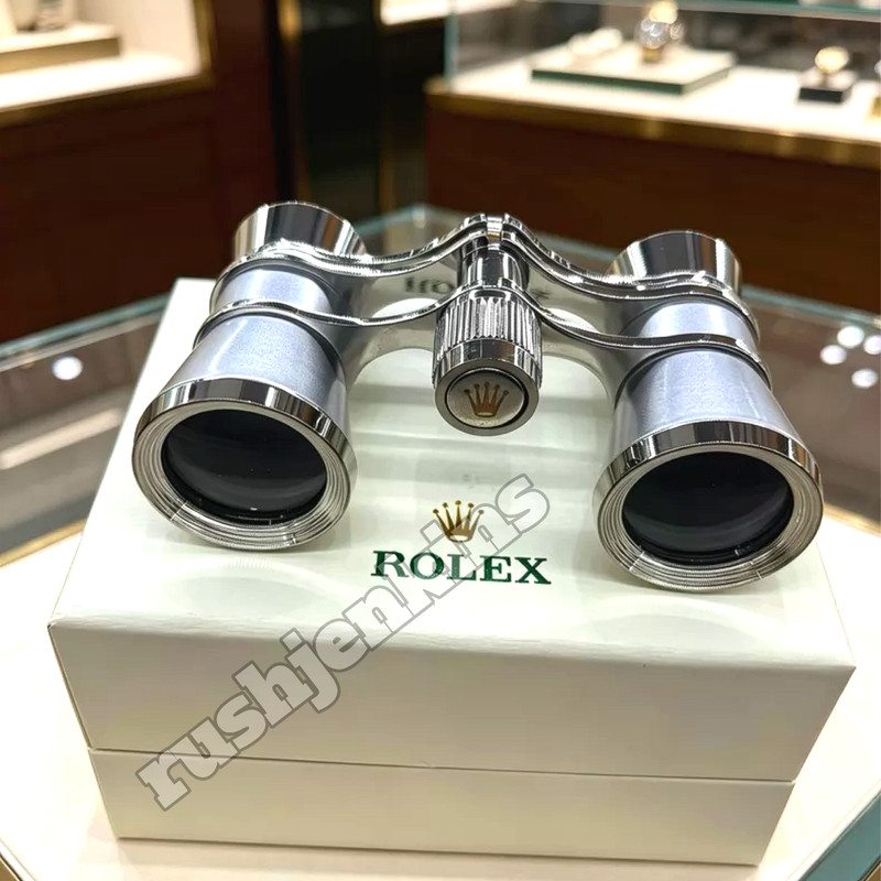 ROLEX Silver Opera Binoculars Luxury Desk Display VIP Gift Rare