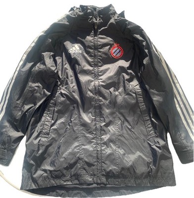 Adidas Club Brugge KV Stadionjacke Trainingsjacke Kapuze Schwarz Fussball Herren