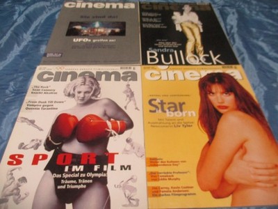 Cinema , 4  Ausgaben von  1996 , Film - Nostalgie , Kult , ohne  Karten  !  #  B