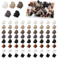 72 Pcs Small Hair Clips Mini Matte Claw Clips 8 Colors Thin Short Hair