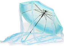MOAY Jellyfish Umbrella - Cute Clear Transparent Automatic Open Umbrella For ...