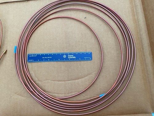 Agilent 5180-4196, 1/8in x 0.65in Copper Tubing, 15-20 Feet Coil