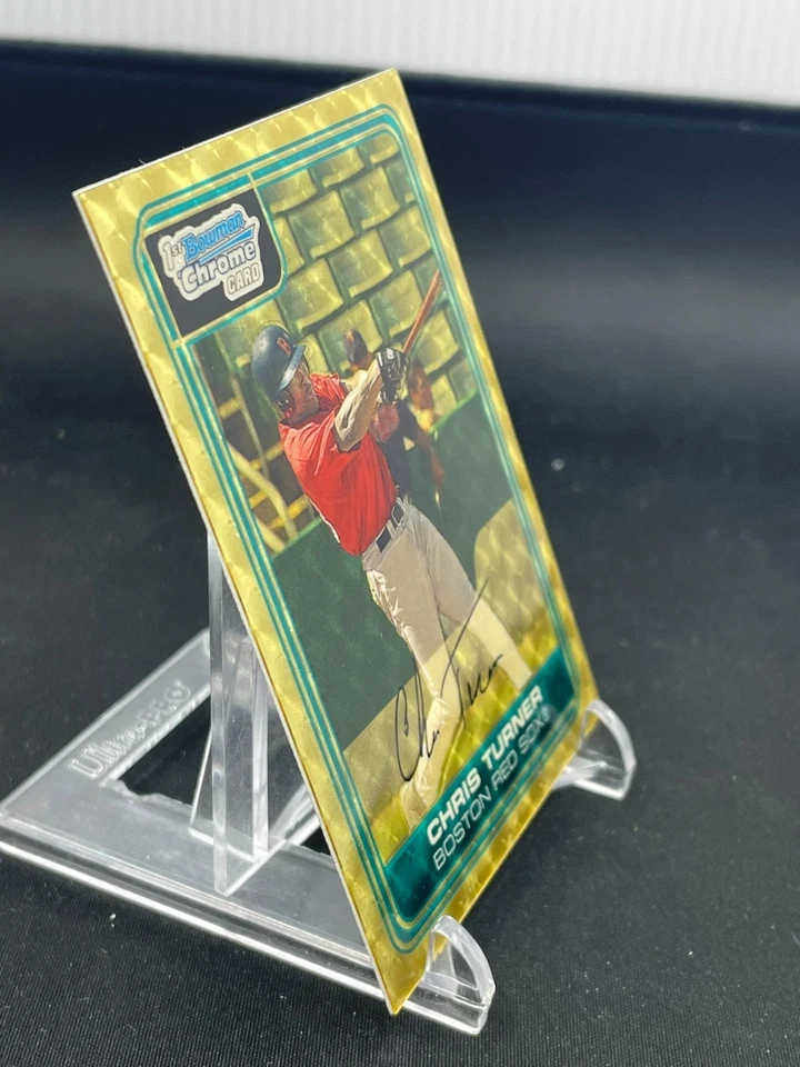 2006 Topps Bowman Chrome - SuperFractor 1st Bowman - Chris Turner - #1/1 - #BC69 - Image 3 of 4