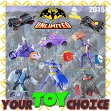 McDonald's 2015 BATMAN UNLIMITED DC Comics Hero SUPERHERO Joker YOUR Toy CHOICE