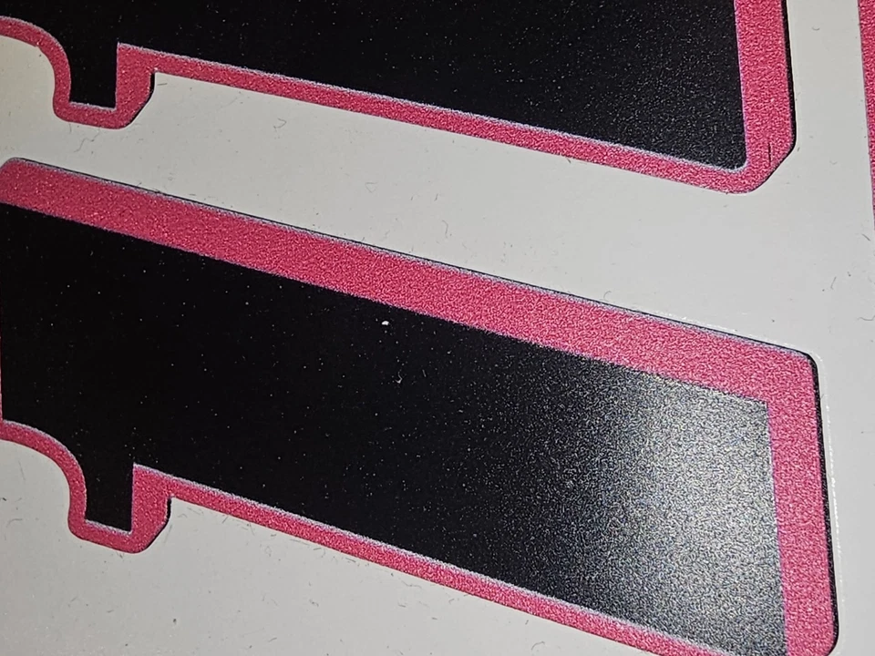 Matte Black-w/Pink #4's Racing Numbers Vinyl Decal Sheet 1/10-1/12 Traxxasaxial - Image 2 of 4
