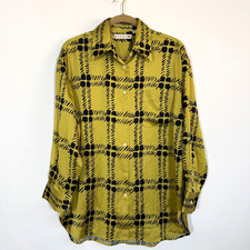Uniqlo x Marni Mens Long Sleeve Shirt Floral Yellow Size XS