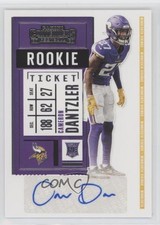 2020 Panini Contenders Rookie Ticket Cameron Dantzler #179 Auto 9r9