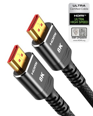 HDMI Kabel 3m 8K 4K High Speed Anschlusskabel 48 Gbps für TV PS5 Monitor Beamer